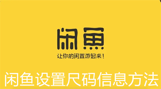 闲鱼怎么设置自己的尺码信息 闲鱼设置自己的尺码信息教程