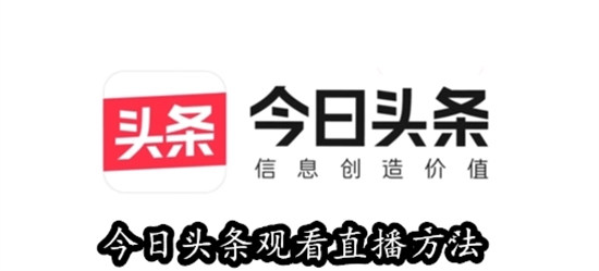 今日头条直播在哪儿看 今日头条直播观看入口